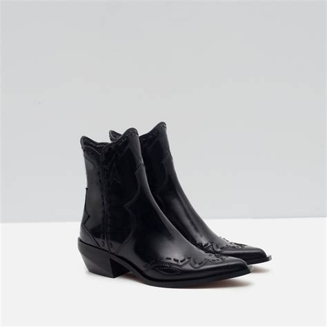 zara shoes and boots|zara cowboy ankle boots.